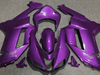 Violet Brillant 2007-2008 Kawasaki ZX6R Carénage Moto