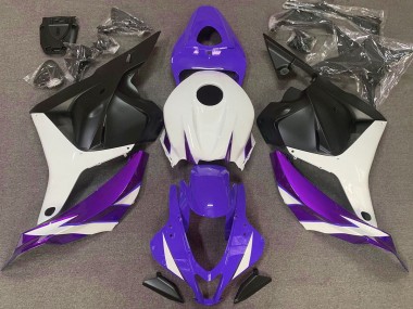 Violet Brillant Blanc & Violet 2009-2012 Honda CBR600RR Carénage Moto