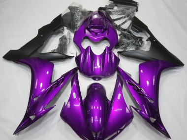 Violet Brillant & Noir 2004-2006 Yamaha R1 Carénage Moto