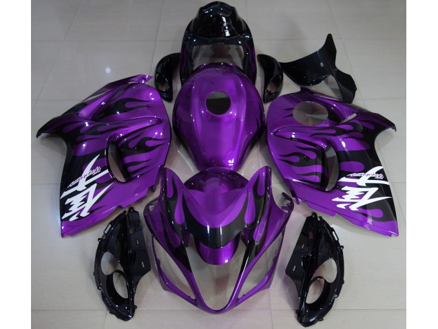 Violet Brillant & Noir 2008-2020 Suzuki GSXR 1300 Carénage Moto Violet Brillant & Noir 2008-2020 Suzuki GSXR 1300 Carénage Moto
