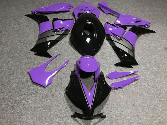 Violet Brillant Noir & Gris 2012-2016 Honda CBR1000RR Carénage Moto Violet Brillant Noir & Gris 2012-2016 Honda CBR1000RR Carénage Moto