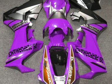 Violet Brillant & Orange 2017-2023 Honda CBR1000RR Carénage Moto