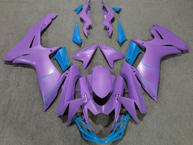 Violet Mat & Bleu 2011-2024 Suzuki GSXR 600-750 Carénage Moto
