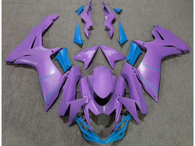 Violet Mat & Bleu 2011-2024 Suzuki GSXR 600-750 Carénage Moto Violet Mat & Bleu 2011-2024 Suzuki GSXR 600-750 Carénage Moto