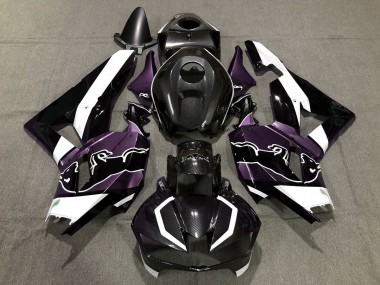 Violet Personnalisé Fibre De Carbone Taureau 2013-2023 Honda CBR600RR Carénage Moto