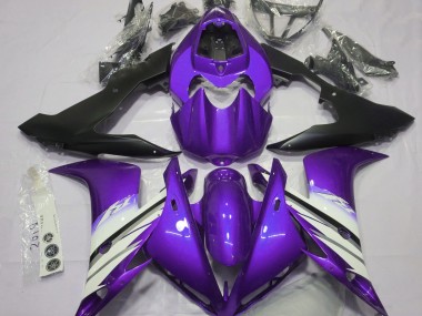 Violet Vif & Blanc 2004-2006 Yamaha R1 Carénage Moto