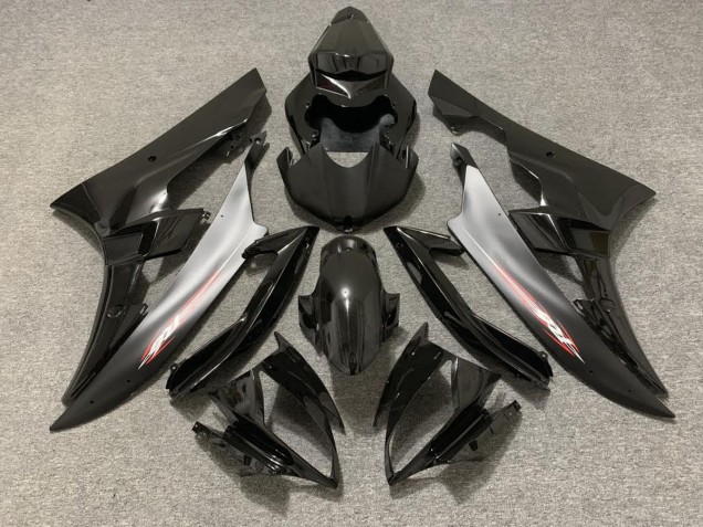 Épingle Rouge Noir Mat 2006-2007 Yamaha R6 Carénage Moto Épingle Rouge Noir Mat 2006-2007 Yamaha R6 Carénage Moto