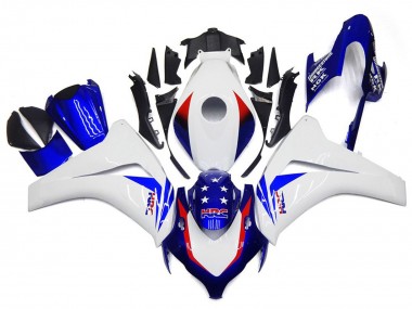 Étoile Bleue Vibrante 2008-2011 Honda CBR1000RR Carénage Moto